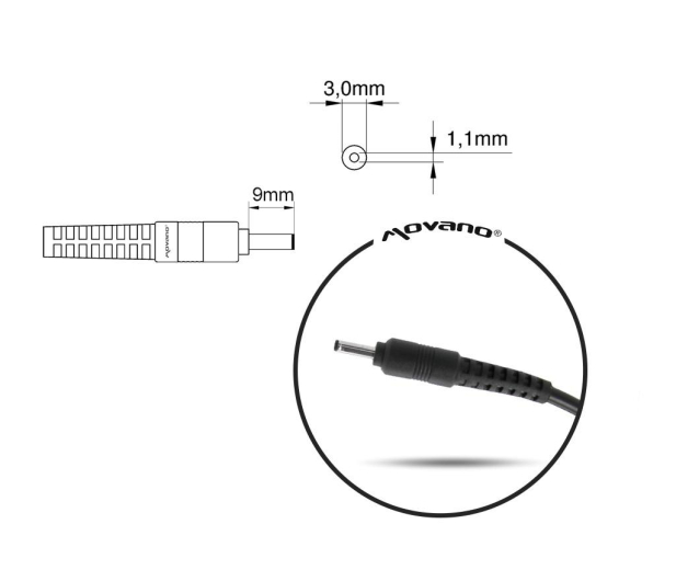 MITSU Zasilacz SAMSUNG 19V 3.16A ZM/SAM19316C - 1462525 - zdjęcie 3